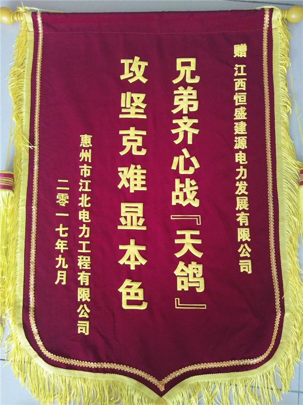 珠?？癸L搶險榮譽錦旗